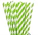 Produktbild 100 Stück Papierstrohhalme Biologisch Abbaubare Trinkhalme Strohhalme Papier für Geburtstag, Hochzeit, Weihnachten, Feier Parteien