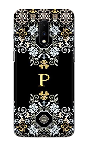 Image of Printed Hard Back Cover Case for OnePlus 6T | OnePlus 7 Back Cover (Alphabet P) -1803