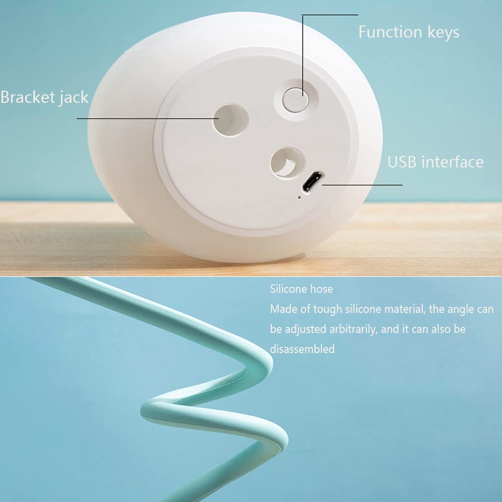 Lampka nocna LED dzieci silikonowa ściemnialna lampka nocna dla dzieci z przełącznikiem lampka nocna sypialni USB ładowania przenośna lampka nocna biwakowania salon pokój dziecięcy pokój dziecięcy