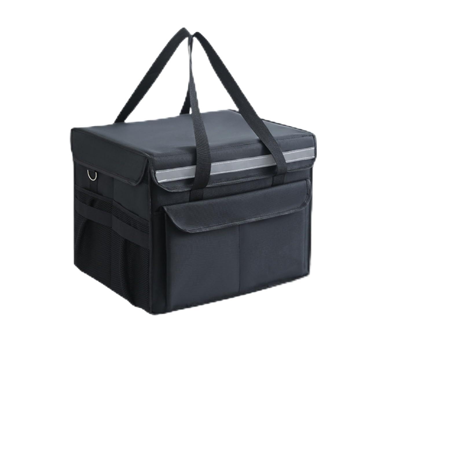 Mochila Expandible para Comida A Domicilio, Bolsa para Reparto De Comida con Forro De Tela Oxford, Bolsa Isotérmica para Transportar Comida En Casa, Al Aire Libre O En Picnics.,45L,Black