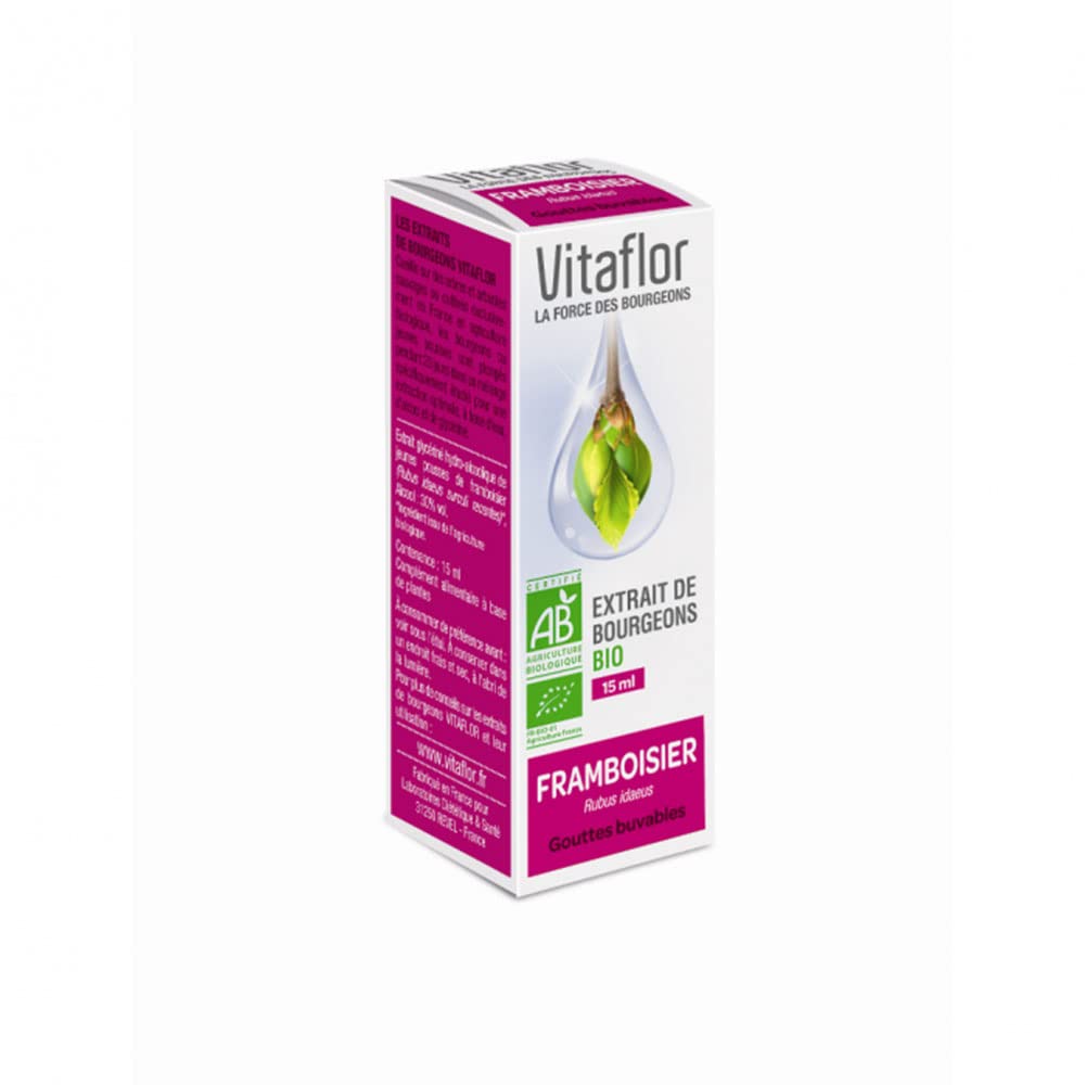 Vitaflor Extrait de Bourgeons Framboisier Bio 15 ml