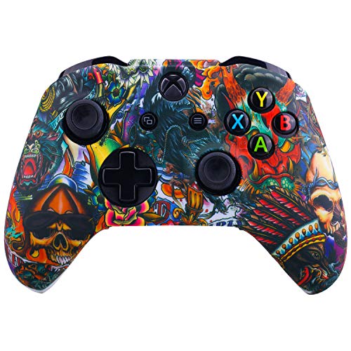 image for YoRHa Printing Rubber Silicone Cover Skin Case for Xbox One S/X Contro