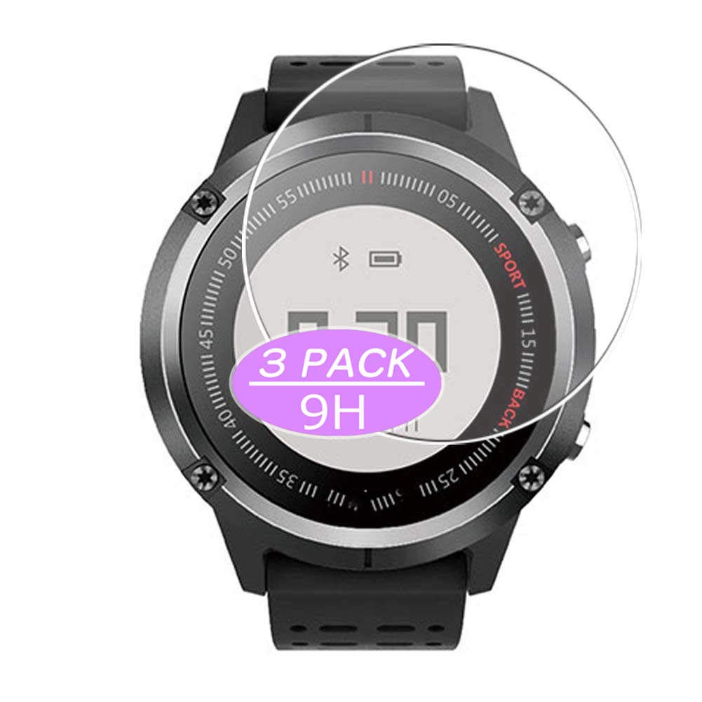 Synvy [3 Pack] Tempered Glass Screen Protector, Compatible with Runtopia S1 Smartwatch Hybrid Watch 9H Film Protectors