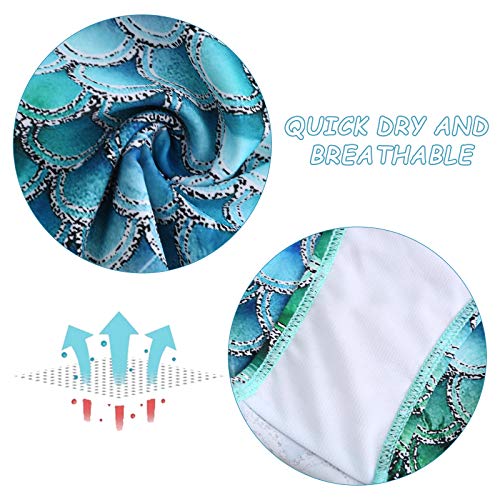 Image of Girls Two Piece Tankini Swimsuits Hawaiian Ruffle Bathing Suit Summer Beach Swimwear Set