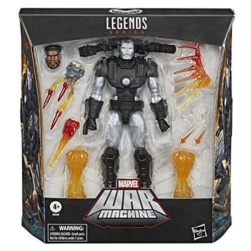 Marvel Hasbro Legends Series 6-inch Collectible Action Figure Deluxe War Machine Toy, Premium Design and 8 Accessories
