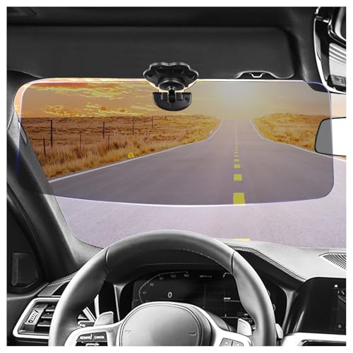 Upgraded Polarized Sun Visor for Car,Anti Glare HD Sun Visor Extender for Car with Cute Cat Claw Clip,180°Adjustable Visor Extender Sun Blocker Fit Most Vehicles