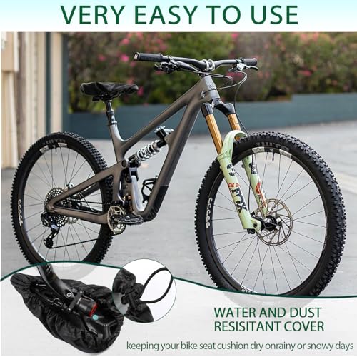 Image of New Bicycle Seat Cushion Waterproof UV Protection Unisex for Gym Bike Mountain Bike Road Bike with Protective Lock Durable Rain Dustproof Cover
