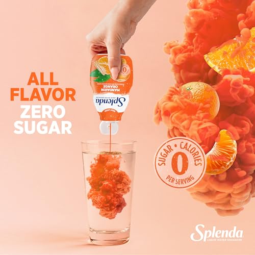Image of SPLENDA Liquid Water Enhancer Drops, Sugar Free, Zero Calorie, Natural Flavor, Concentrated Drink Mix, 3.11 Fl Oz Each Bottle (Mandarin Orange, 2 Pack)