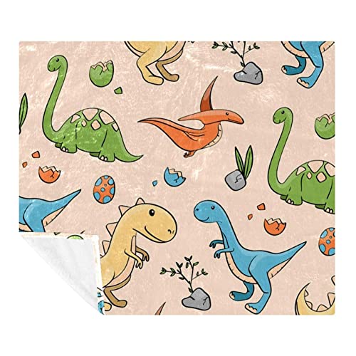 Couverture microfibre douce dinosaure pour protéger le canapé du froid