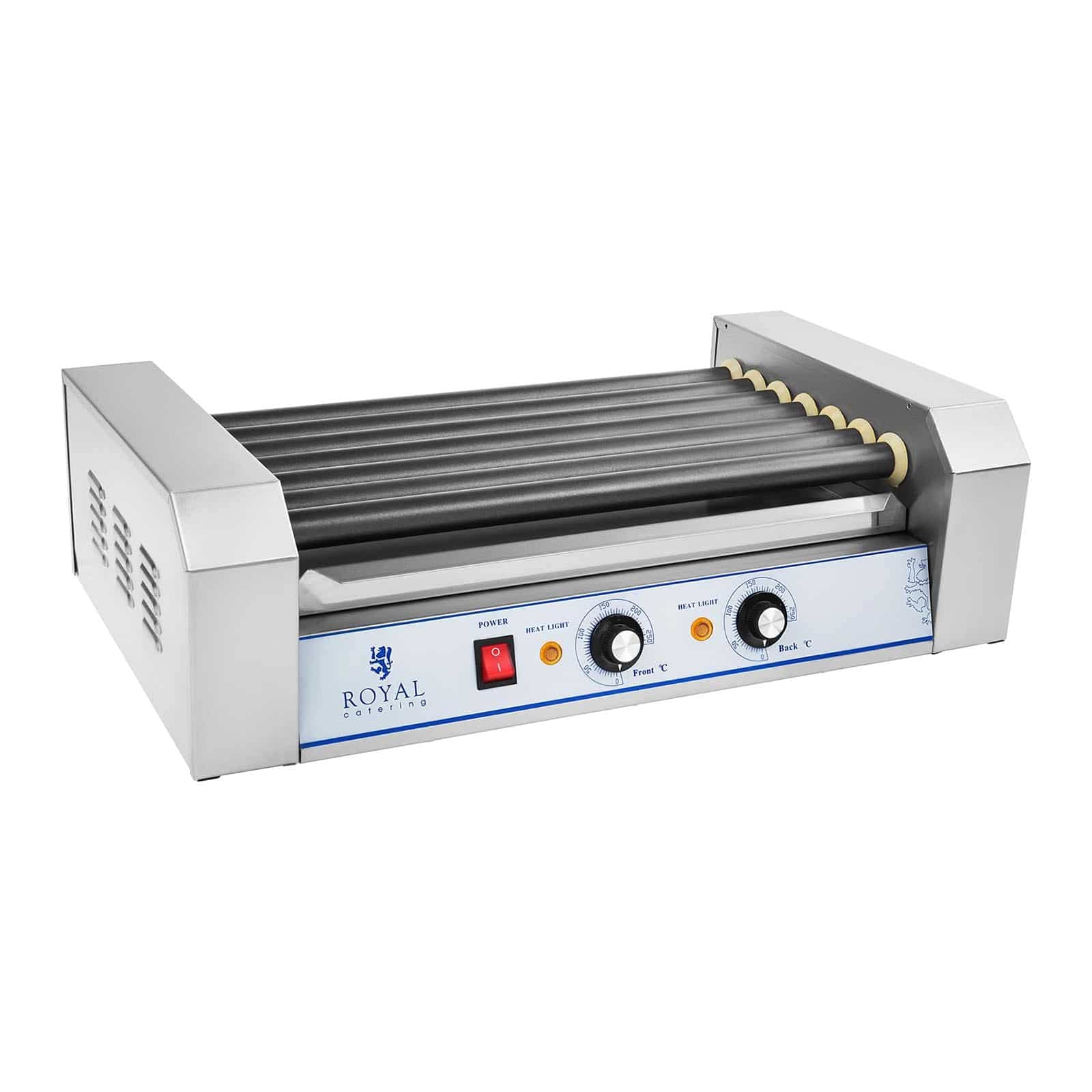 Royal Catering - RCHG-5T - Griglia a 7 rulli per wurstel - 1400 watt