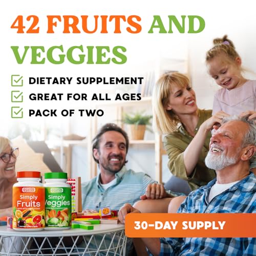 Image of Simply Nature's Pledge - Packed with Over 40 Different Fruits & Vegetables - 4 Month Supply- Made with Whole Food Superfoods - with Aloe Vera - 100% Soy Free - 720 Capsules