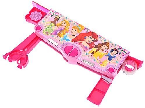 Amazon ディズニー公式 Disney Princess ディズニープリンセス 多機能 筆箱 ペンケース アリエル シンデレラ 鉛筆 消しゴム 定規 ハサミ テープ 鉛筆削り付 入学祝い プレゼント 女児 ペンケース 文房具 オフィス用品