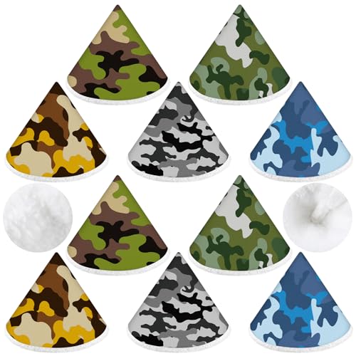 Image of Timgle 10 Pcs Coral Velvet Pee Covers Baby Boy, Strong Water Absorption Pee Shield for Baby Boy, Reusable Diaper Changing Accessory for Boys Newborn Gift(Camouflage)