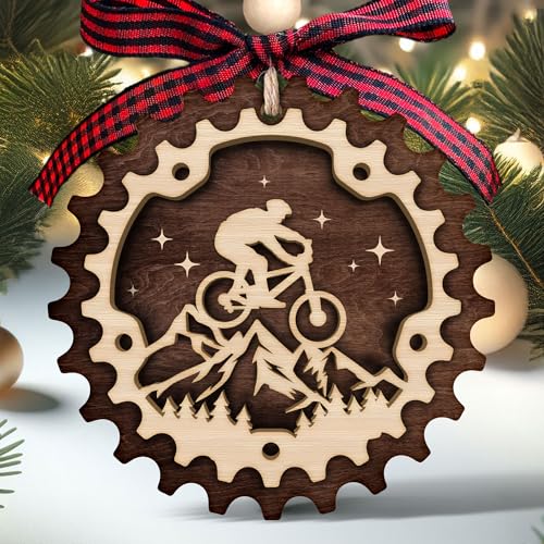 SUCHAGIFT Wood Bike Ornament