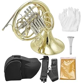 ミニトランペットセット Amazon | BQKOZFIN B♭ トランペット管楽器 吹奏楽 初心者入門
