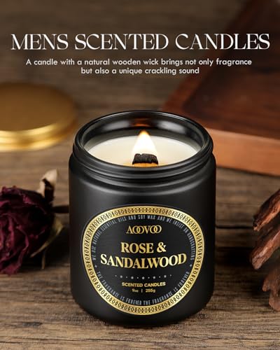 AOOVOO-Scented-Candles-for-Men-Candles-for-Home-Scented-Soy-Candles-Scented-Candles-Set-Men-Candle-Set-Rose-SandalwoodWhiskey-CaramelLavenderLeather-Candles-Set-T AOOVOO Scented Candles for Men Candles for Home Scented Soy Candles Scented Candles Set Men Candle Set Rose SandalwoodWhiskey CaramelLavenderLeather Candles Set T