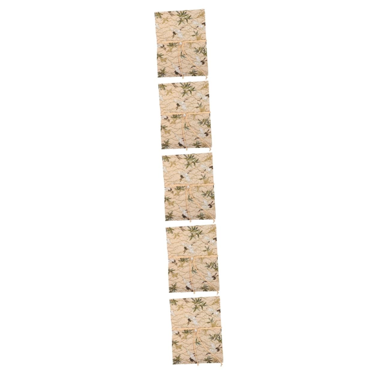 Lurrose Lot De 5 Protège-livres Faits À La Main Élégants Décoratifs En Tissu Doux Faciles À Utiliser Et