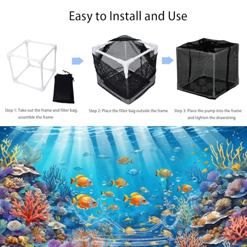 Bolsa filtro para bomba de agua de estanque 10 pulg miniatura 2