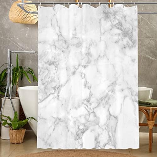 Gyapuk Marble Pattern,Shower Curtain Set Waterproof Fabric,Cloudy Spotted Trace Effects Marble,Shower Curtains Decorative Bathroom Bath Curtain Decor,Grey,70x84 in(178x214cm)