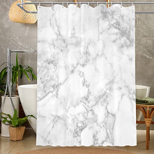 Gyapuk Marble Pattern,Shower Curtain Set Waterproof Fabric,Cloudy Spotted Trace Effects Marble,Shower Curtains Decorative Bathroom Bath Curtain Decor,Grey,70X84 In(178X214Cm) #TOP1