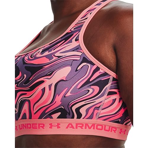 Image of Under Armour Crossback Mid Impact Heather Bra