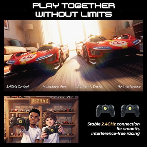 Image of BEZGAR Licensed Ferrari 499P 1:24 Scale RC Remote Race Car Toy for Boys