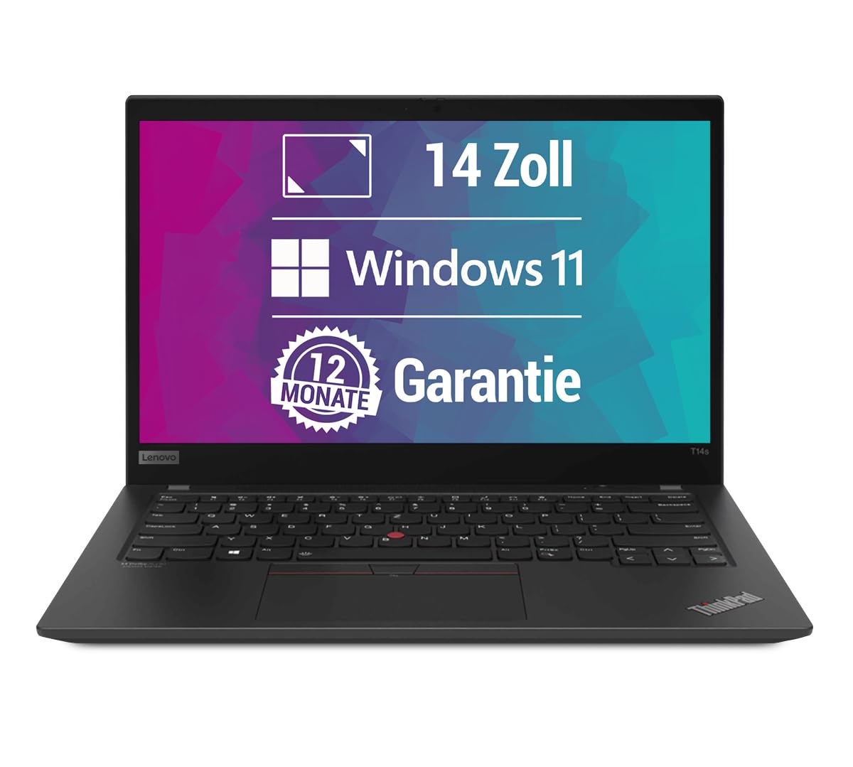 Lenovo ThinkPad T14s Gen 1 14 Zoll Full HD Laptop Intel Core i5-10310U@ bis zu 4,4 GHz 8 GB 256 GB SSD mit Windows 11 Pro & GRATIS Antiviren-Software inkl. 12 Monate Garantie (Generalüberholt)
