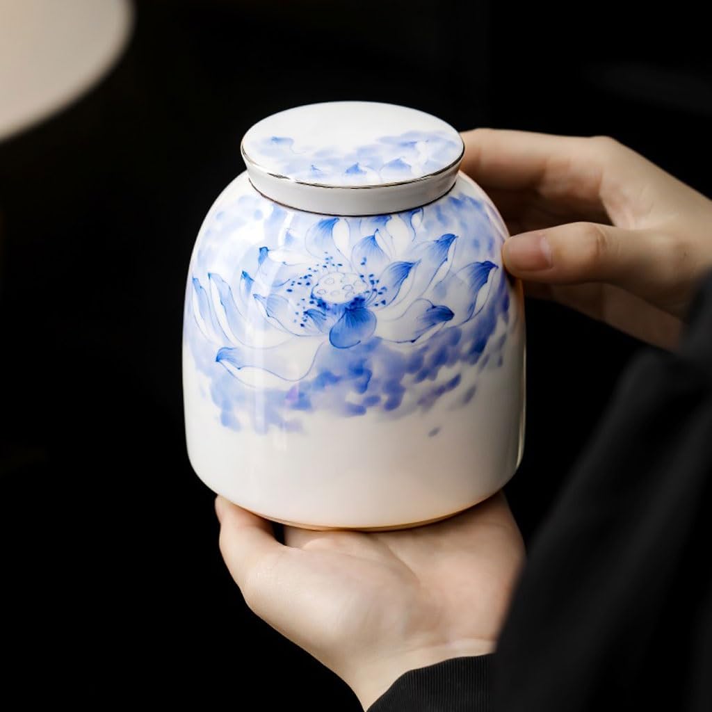 Pojemnik na herbatę Pojemnik na herbatę sypką Ceramiczne ręcznie malowane puszki na herbatę Domowe puszki do przechowywania herbaty Duża pojemność puszek na herbatę Zestaw do herbaty Akcesoria do ka