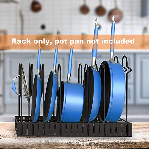 image for SHEbaking Pots and Frying Pans Rack Organizer, 3 DIY Methods and 8 Tie