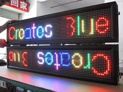 GOWE doble lados, 16 * 96pixles, RGB, semi-outdoor Letrero De Led pantalla, p10 mm, Pantalla Full color, LED ventana de pantalla, 1 pieza