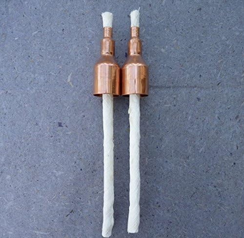 Fiberglass Wick-Replacement Torch Wicks for Wine Bottles and Oil Lamps,12 Pack Round Wick-1/2Inch Diameter X 9.85Inch