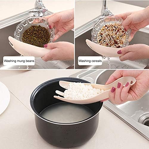 Food Strainers Kitchen Creative Washing Tool, Multi-Function Rice Tools Sieve Household Sink Food Drain Rack Gadgets(02)