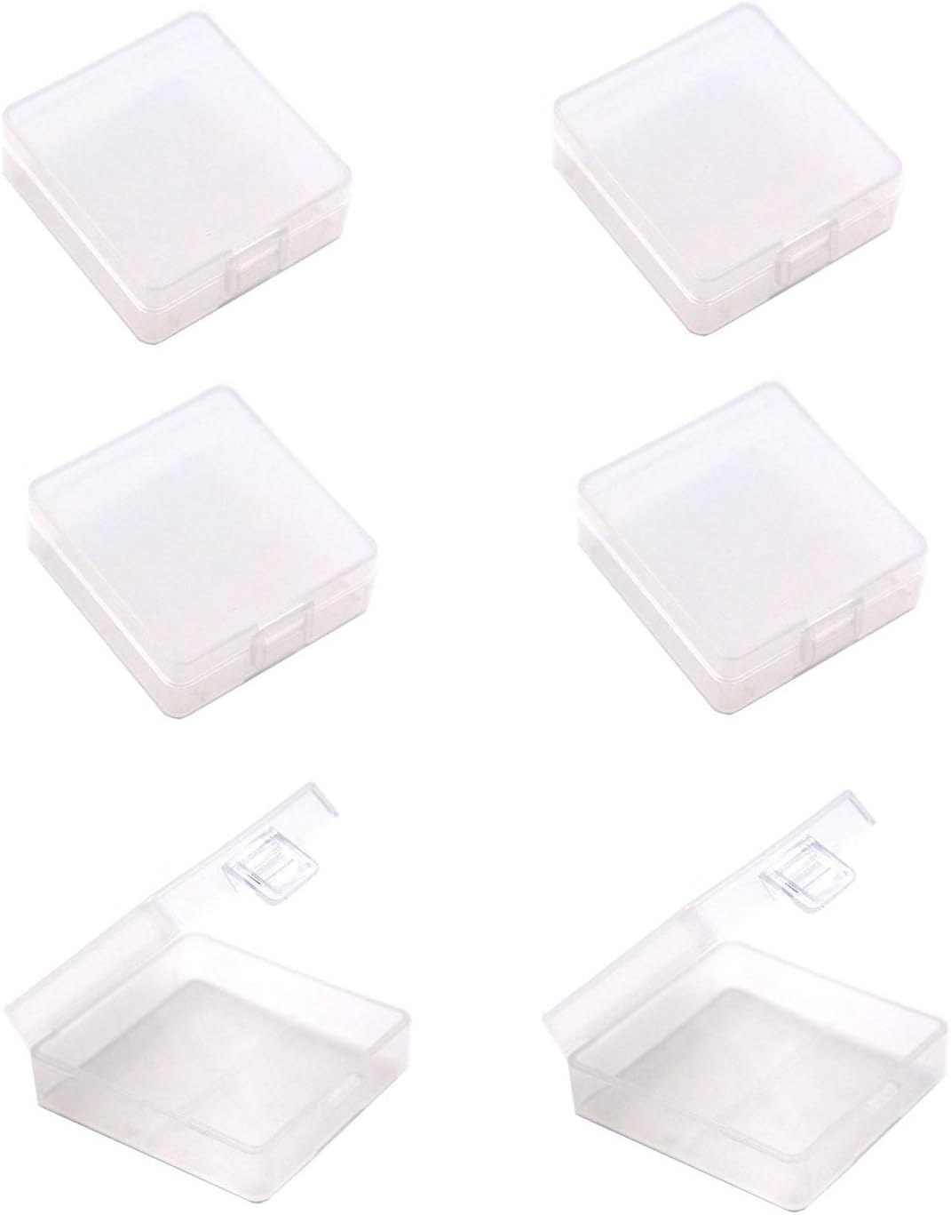 WAYLLSHINE (Pack of 6 9V Battery Storage Case, 9 Volt Battery Storage Box, 9 Volt Battery Storage Organizer for 2 x 9V Battery Container