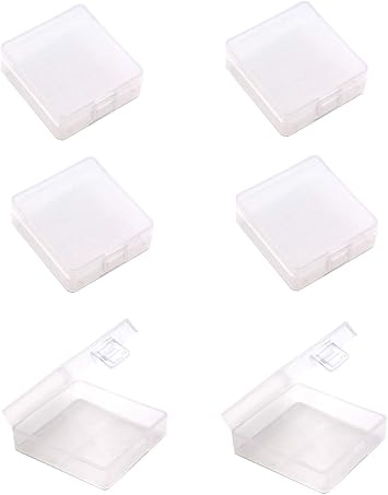 Pack of 6 9V Battery Storage Case, 9 Volt Battery Storage Box, 9 Volt Battery Storage Organizer for 2 x 9V Battery Container