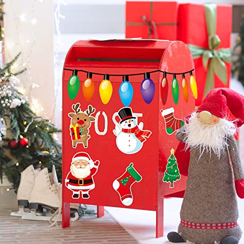 Decoraciones navideñas MISS FANTASY 38 imanes en forma de bombilla miniatura 6
