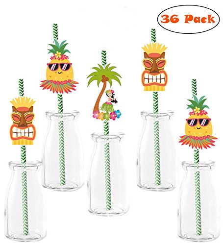 Clerfy Acc Pack de 30 Pajitas de Flamingos para Fiesta/Cumpleaños/Boda/Comunión, Papel (s)