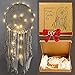 Produktbild Mandala Life ART DIY LED Traumfänger Kit 30x80cm - Machen Sie Ihre eigenen böhmischen Wandbehänge mit natürlichen Materialien - Kreatives Aktivitätsset mit Premium-Spitze, Garn, Federn und Holzreifen
