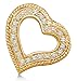 Sonia Jewels 0.18 cttw. Round Diamond Ladies Fashion Heart Pendant 10K White Gold