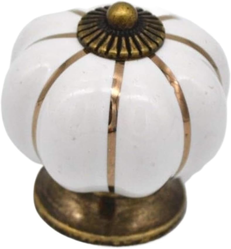 Ceramic Drawer Handles，Furniture Cabinet Knobs，Handles Pumpkin Knobs, Cabinet Pulls， Room ，Home Decoration Furniture Accessories
