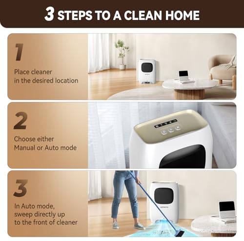 GAVASTO Vacuum Dustpan in use cleaning floor