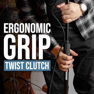 Shure by Gator Round Base Mic Stand with Standard Height-Adjustable Twist Clutch and 10 Base; (SH-RBMICSTAND10)