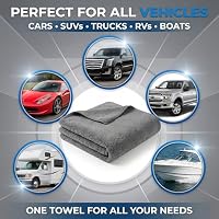2 Pack Professional Large Microfiber Car Drying Towels (31" x 24"), Microfiber Towels for Cars, Scratch Free, Lint Free, Highly Absorbent Quick Drying Towel Cloth for Cars, Trucks Boats, Car Detailing — image 6