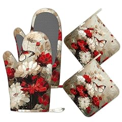 White Red Flower Butterfly