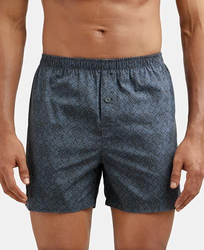 Image of Jockey 8222 Men's Super Combed Mercerized Cotton Woven Printed Inner Boxers with Ultrasoft and Durable Inner Waistband (Pack of 2)