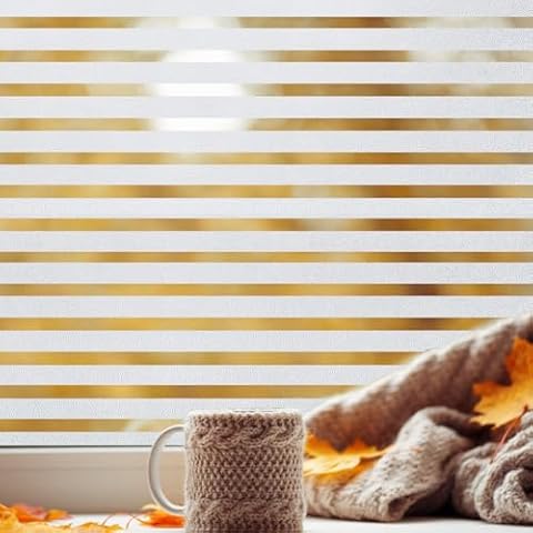 Privacy Window Film No Glue Window Cling Static Cling Glass Door Film Strips Frosted Sliding Window Covering Stickers Tints for Home Office,35 inches by 78.7 inches Cover