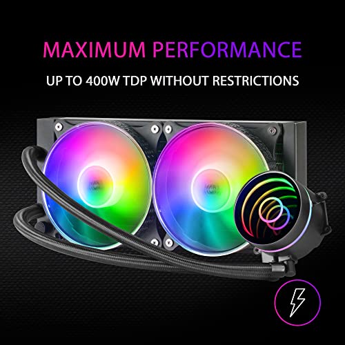 Mars Gaming MLONE240 système de refroidissement d'ordinateur Processeur Kit de refroidissement du liquide 12 cm 1 pièce Neuf - vue 6