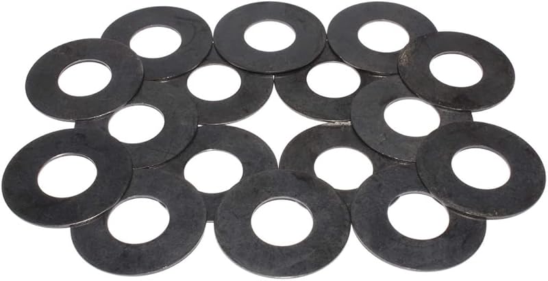 Kit de Calços de Molas de Válvula COMP Cams 4736-16 – 3,18 cm OD, 2,07 cm ID, 0,38 mm de espessura – 16 unidades