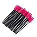 100PCS Disposable Eyelash Mascara Brushes for Eye Lashes Extension Eyebrow and Makeup(Rose)