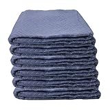 US Cargo Control Econo Saver Moving Blankets - 80 Inches Long By 72 Inches Wide - Blue Non-Woven Polyester Material - Moving Pads Provide Protection During A Move Or While In Storage - 6 Pack