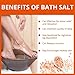 Natural Solution Bath Salt, with 84 Minerals and Dissolvable Therapy Formulas of Blood Orange, Best for Joint & Muscle Relief, Foot Soak – 3lbs